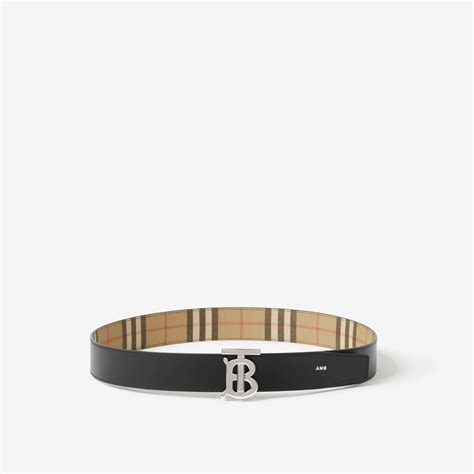 burberry reversible monogram motif vintage check belt|Burberry Men's Reversible Monogram Motif Vintage Check Belt .